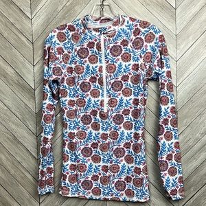 J.crew rash guard swim suit top floral Medium